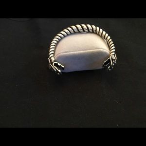 Lovely Heavy Sterling Silver Rope Twist Bracelet